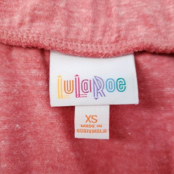 LuLaRoe Madison Heathered Red A-Line Skirt XS XSMALL Spring Summer XS - Picture 5 of 7